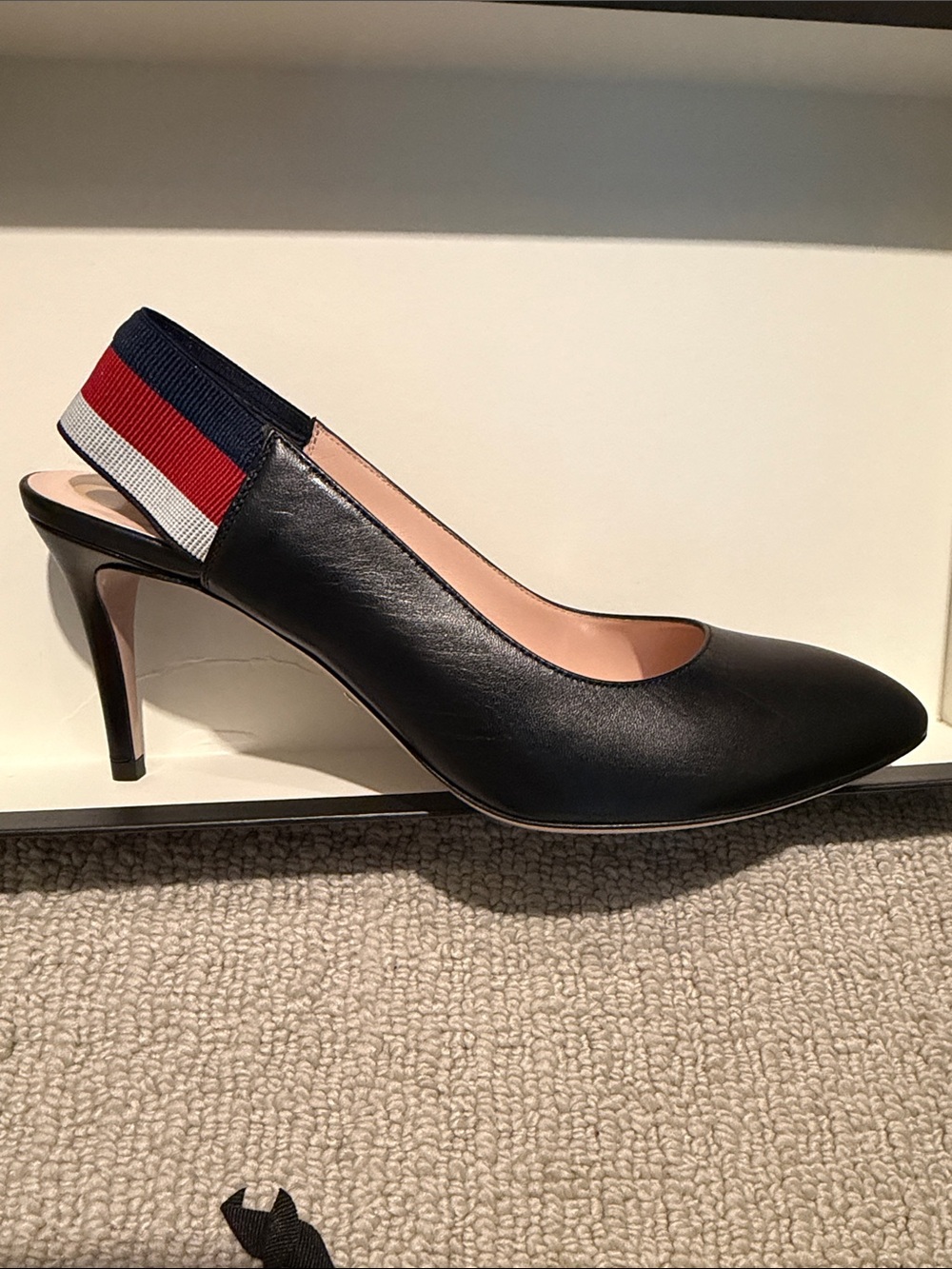 Gucci Malaga Kid Heels Size 38 NWT
